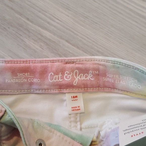 Cat & Jack Girls Tie dye Shorts. New - Picture 7 of 7